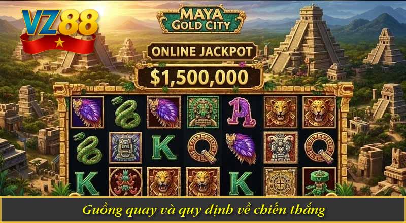 Thành Phố Vàng Maya – Khám Phá Kho Báu Bí Ẩn Huyền Bí 7 Guồng quay và quy định về chiến thắng